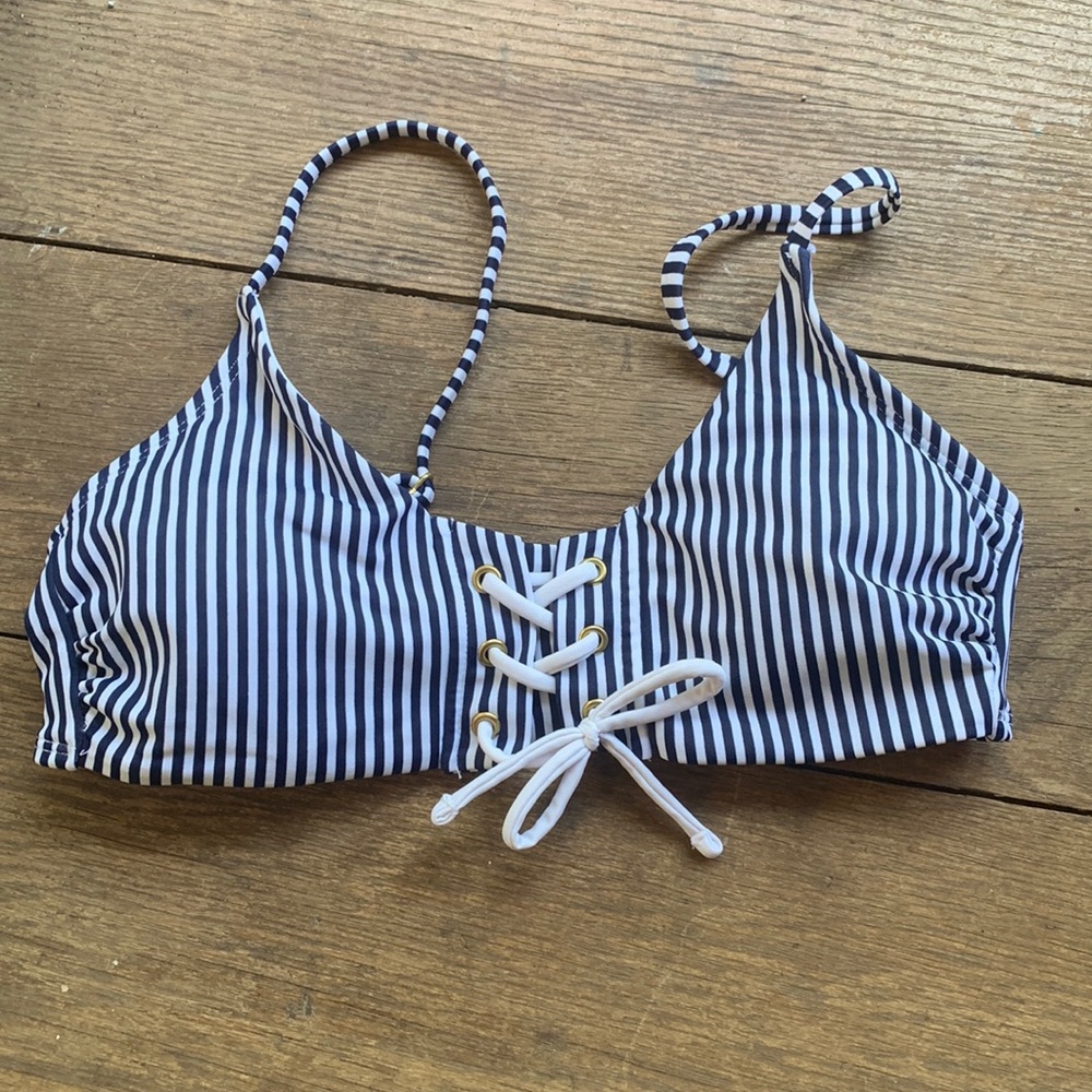 Xhilaration Striped Bikini Top